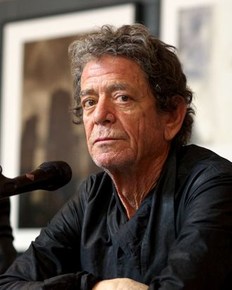 MADRID, SPAIN - NOVEMBER 16: Lou Reed presents his photography exhibition at the Matadero cultural center on November 16, 2012 in Madrid, Spain. (Photo by Carlos Alvarez/Getty Images)