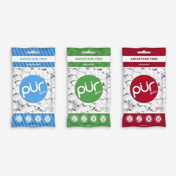 PUR Aspartame-Free Gum (Pack of 3)