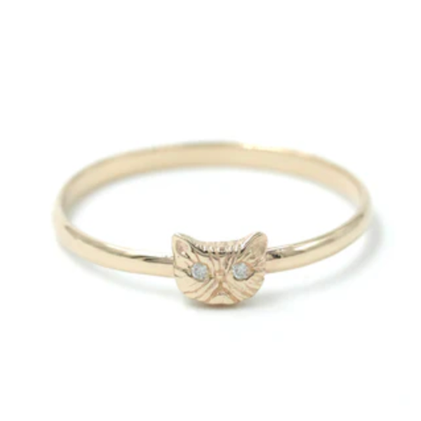 Collette Ishiyama Diamond Petite Persian Cat Ring