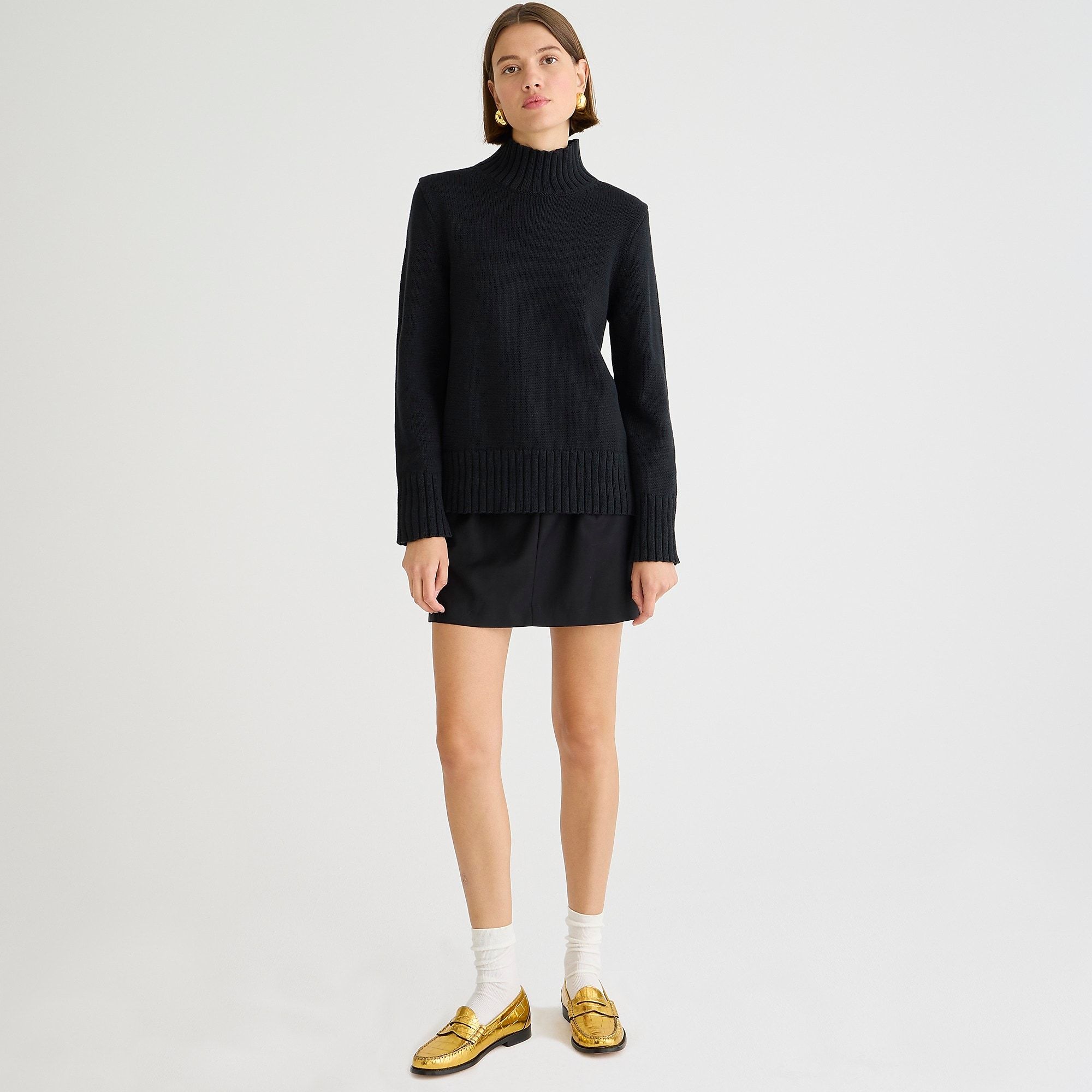 J crew cotton on sale turtleneck