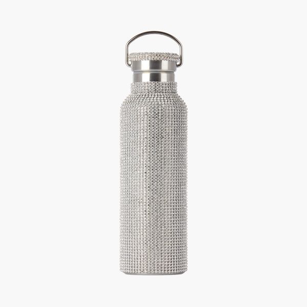 Collina Strada x SSENSE Exclusive Silver Rhinestone Water Bottle
