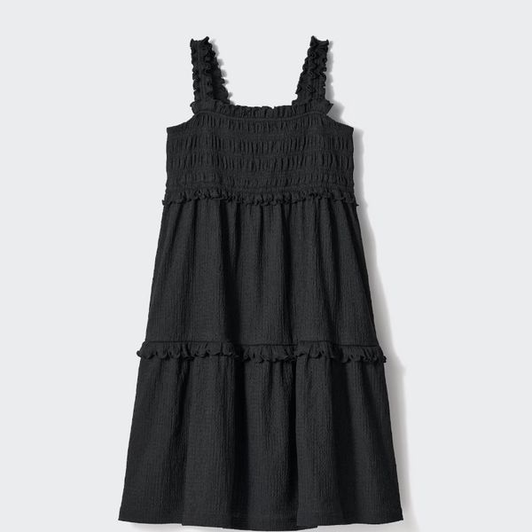 uniqlo black dress Slit Glamorous Lace Black Long-Sleeve Prom Dress Evening Dress US16 / Black main image 0