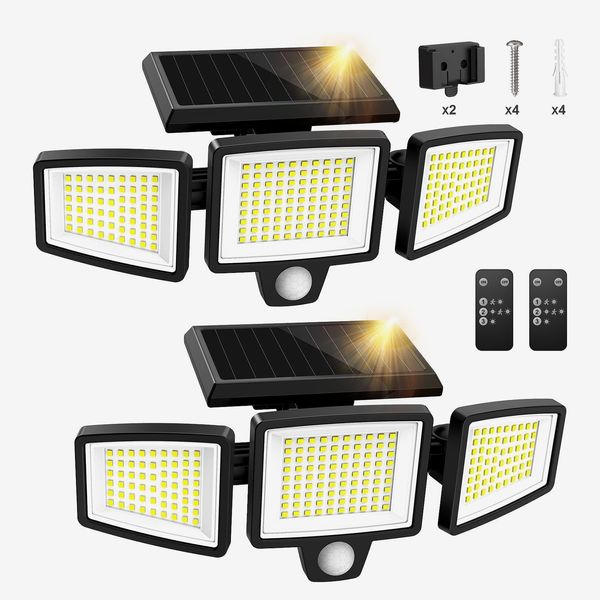SZRSTH Solar Lights Outdoor - 210 LED 2500LM Waterproof Motion Sensor Security Lights