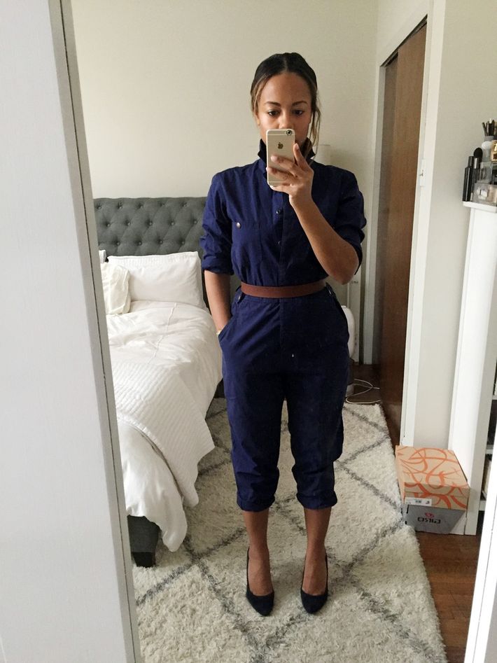 Finishing an easy jumpsuit with sneakers is always a reliable — and | 34  Looks That Prove Nikes Do, in Fact, Look Good With Anything | POPSUGAR  Fashion UK Photo 20