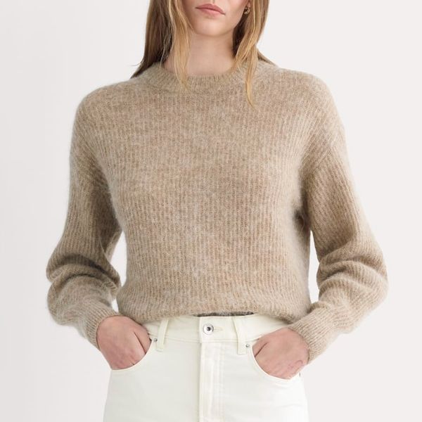 Everlane The Cocoon Crew in Alpaca