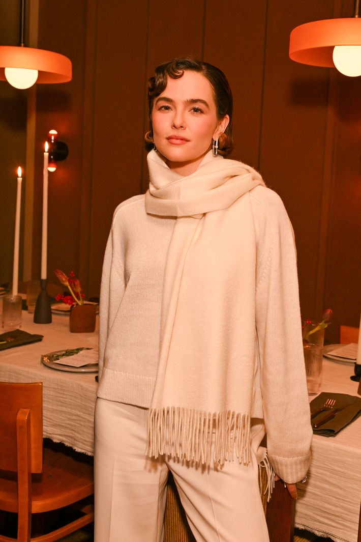 Theory x Zoey Deutch Holiday Dinner