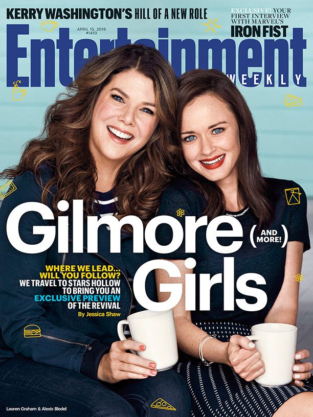 EW Unveils Their Gilmore Girls Return Cover Clear Eyes. Full Mugs. Can