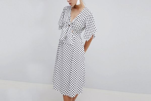 ASOS Polka Dot Midi Dress