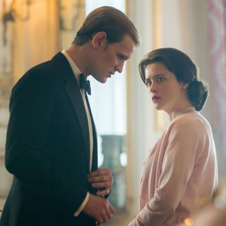 Matt Smith and Claire Foy.