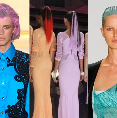 From left: spring looks from Thakoon, Faster by Mark Fast, Narciso Rodriguez.