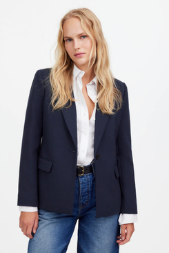 Madewell The Alston Blazer - Dark Navy