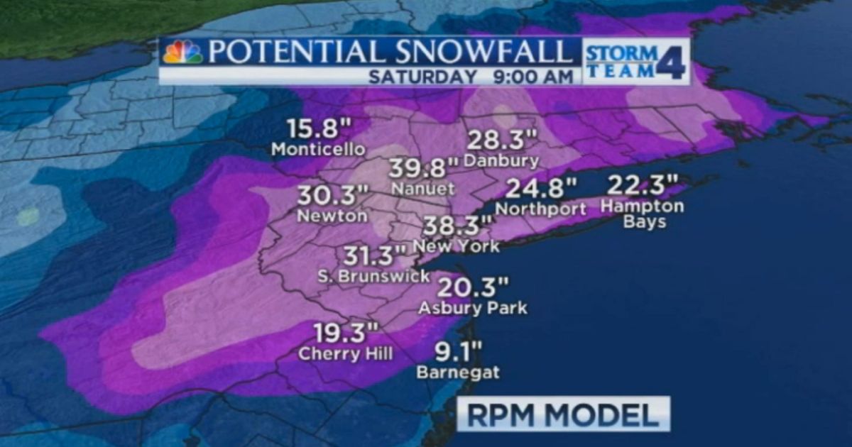 New York City Could Get Anywhere From Zero to 38 Inches of Snow This ...