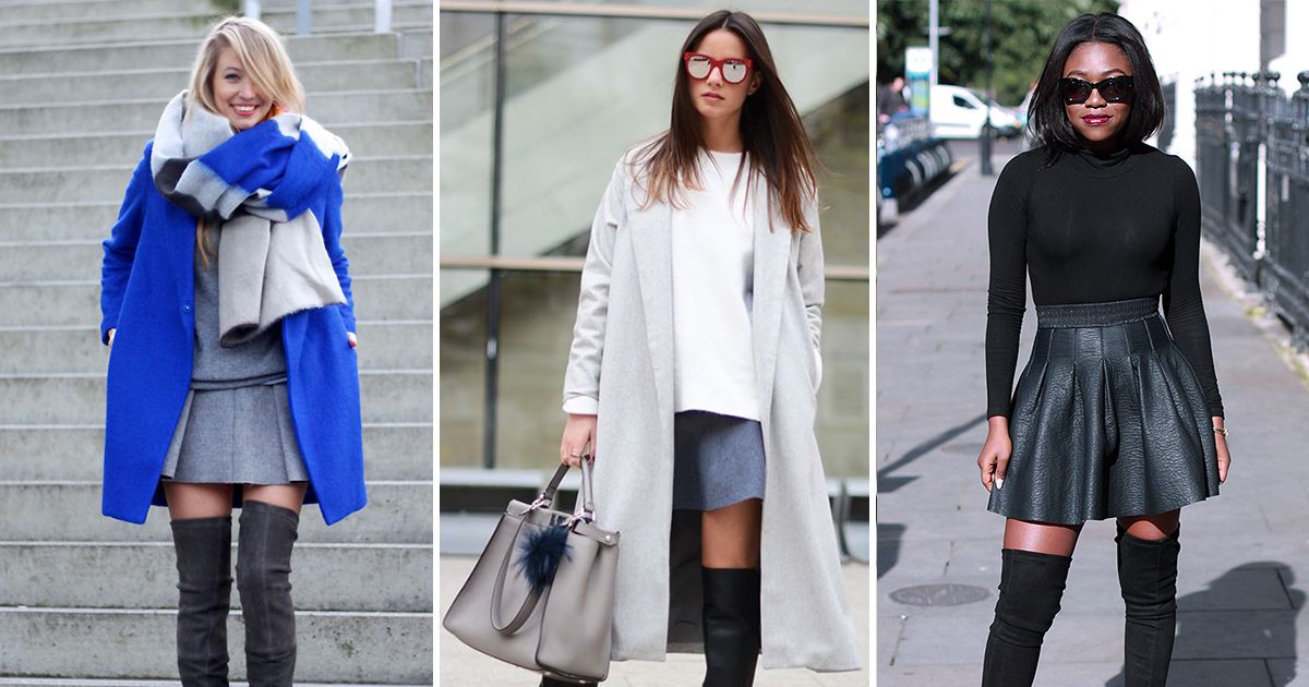 11 Ways to Wear Skirts With Boots This Winter