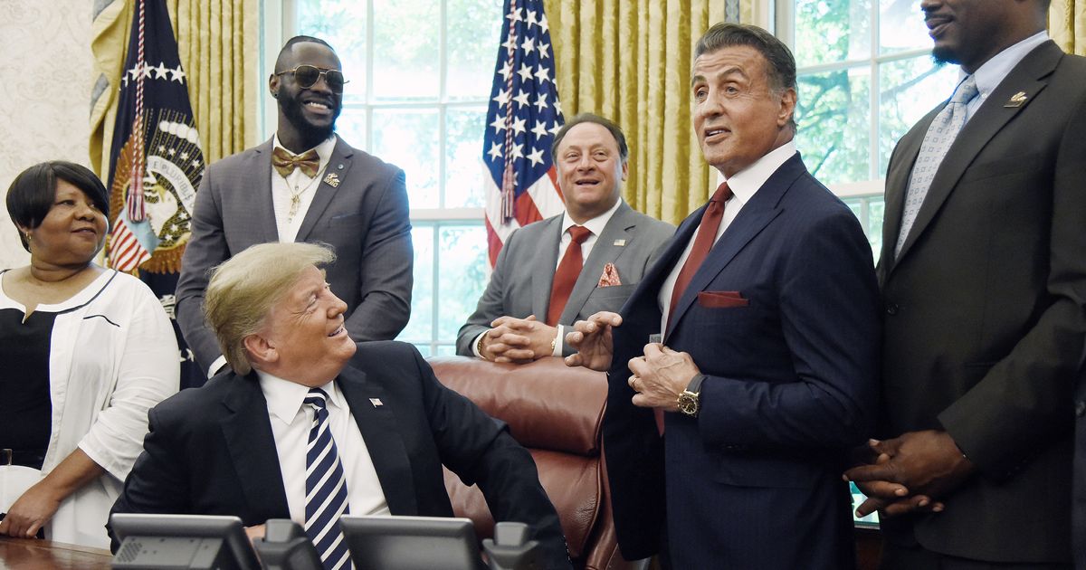 What Was Sylvester Stallone Doing At The White House?