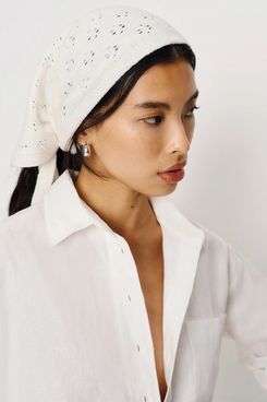 Reformation Goldie Cashmere-Blend Triangle Scarf