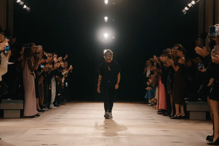 Pierpaolo Piccioli at the Balenciaga Paris Fashion Week Show.