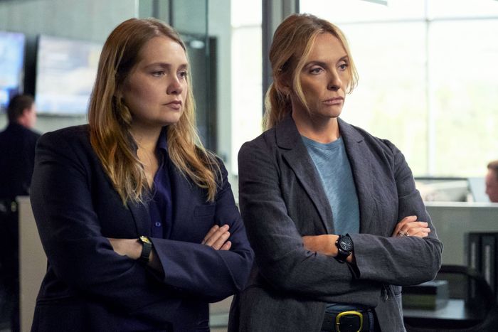 Merritt Wever and Toni Collette in Unbelievable.