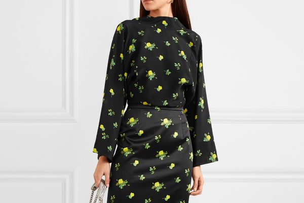 Bernadette Norma floral-print silk crepe de chine blouse