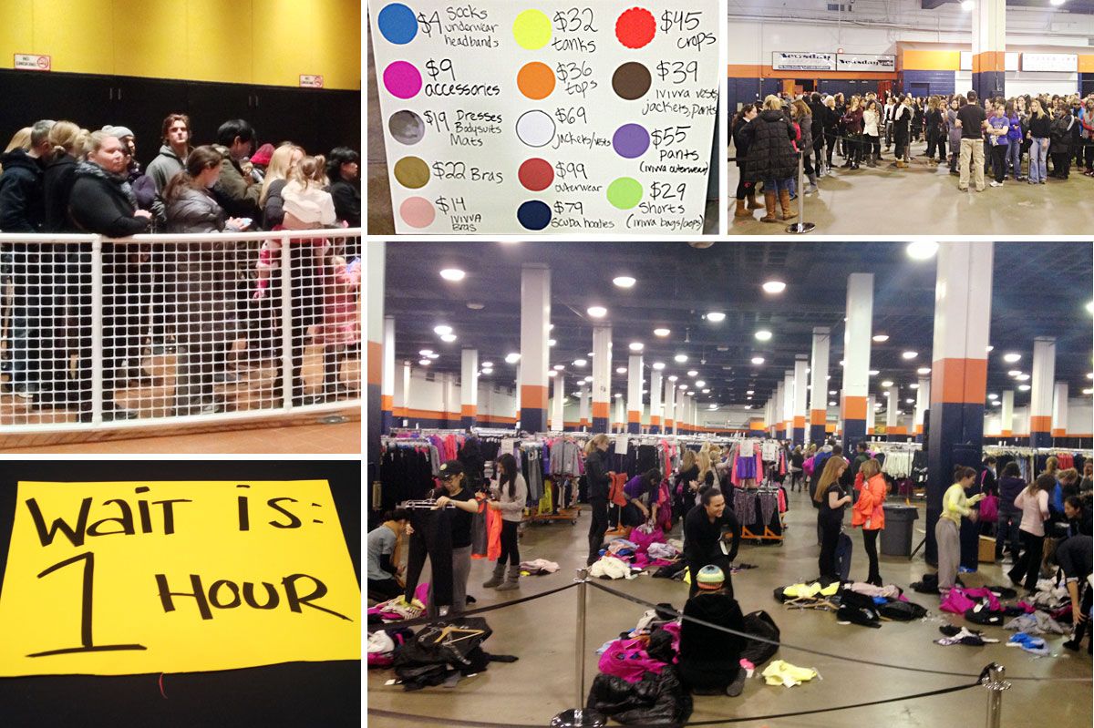 Lululemon deals draw thousands to Boston warehouse sale - The