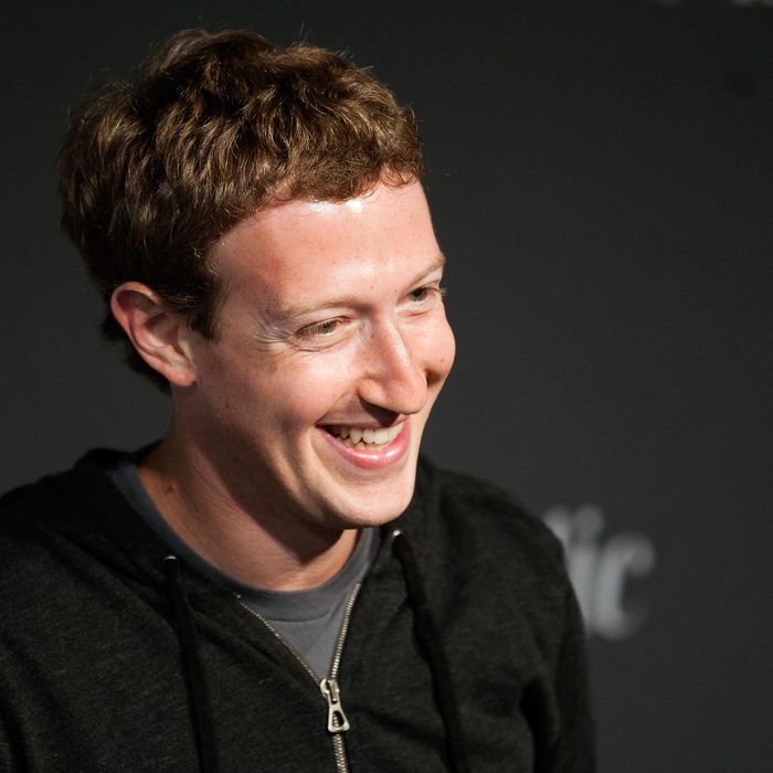 Facebook Founder and CEO Mark Zuckerberg speaks during an interview session with The Atlantic at the Newseum in Washington, DC, on September 18, 2013. 