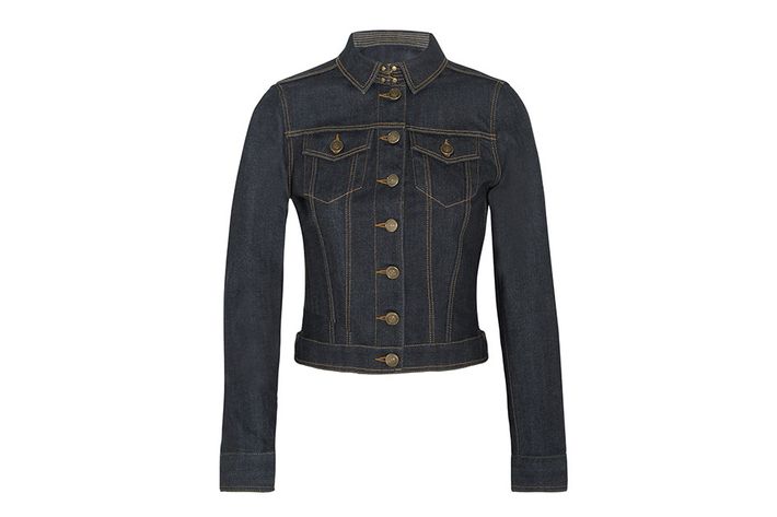 Marc Jacobs Paradise-embellished Denim Jacket in Gray