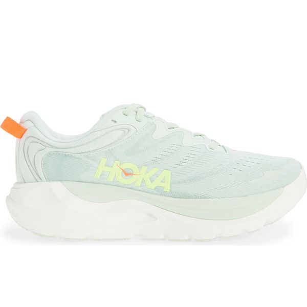 Hoka Clifton 10 (Women's) - Sea Glass/Neon Flame