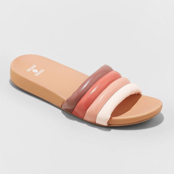 Shade & Shore Kendra Single-Band Slide Sandals