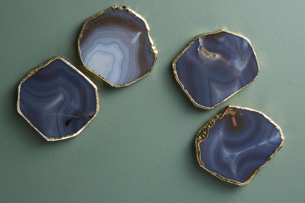 Precious Agate Coaster Set