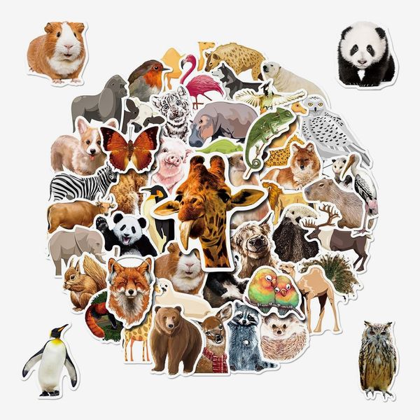 Cute Animal Water Bottle Stickers