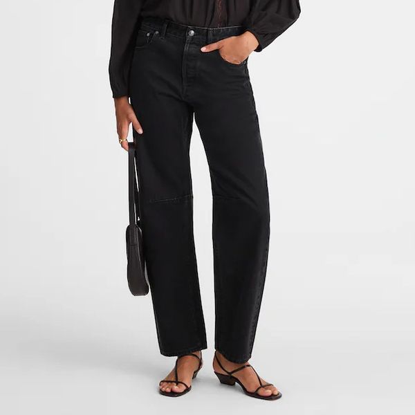 Madewell The Darted Barrel-Leg Jean