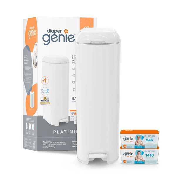 Diaper Genie Platinum Diaper Pail Gift Set