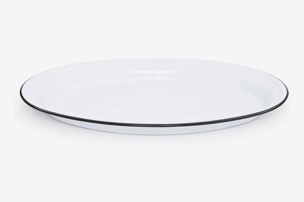 Crow Canyon Home Enamelware Oval Platter