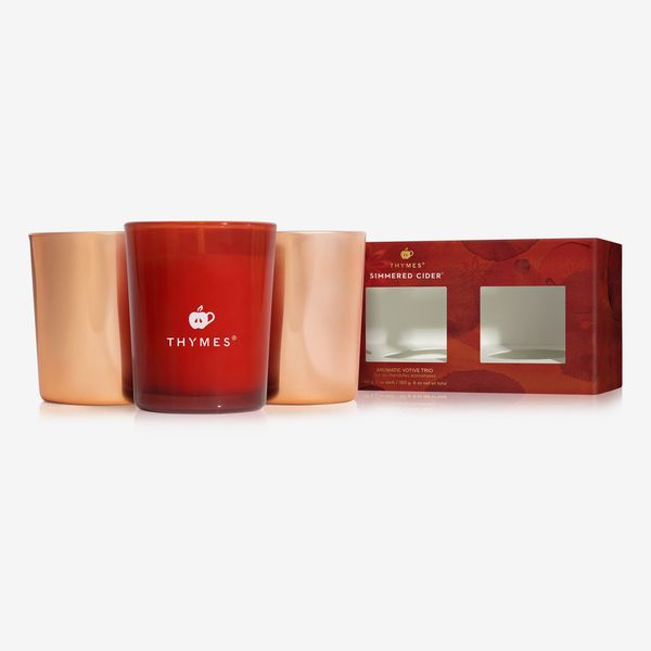 Thymes Simmered Cider Aromatic Votive Trio