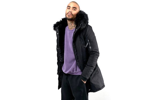 Sixth June Parka Jacket In Black With Faux Fur Hood