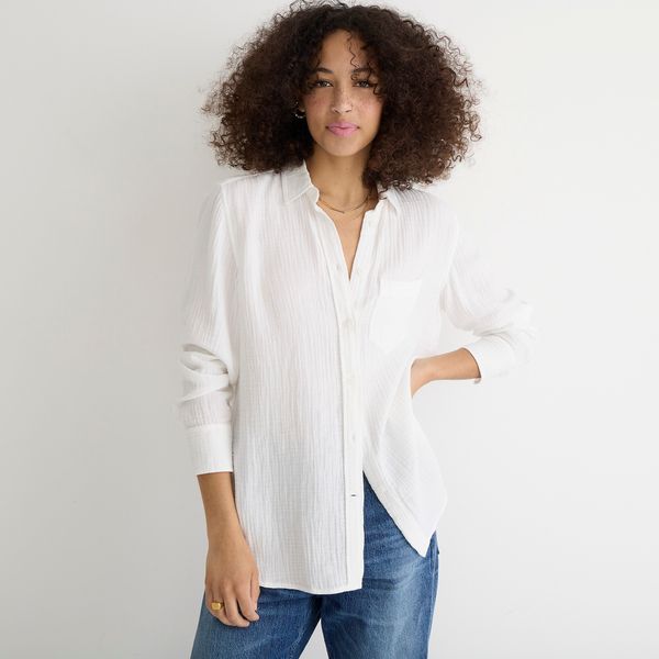 J.Crew Classic-Fit Cozy Gauze Shirt