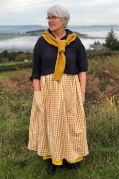 Rosablue Originals Yellow Gingham Skirt