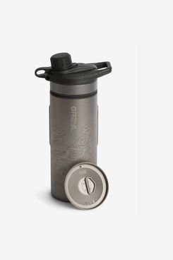 GRAYL GeoPress Titanium 24 oz Water Purifier Bottle with Cooking Lid - Filter for Hiking, Camping, Survival, Travel