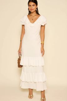 Rixo Benoite Silk-Blend Maxi Dress