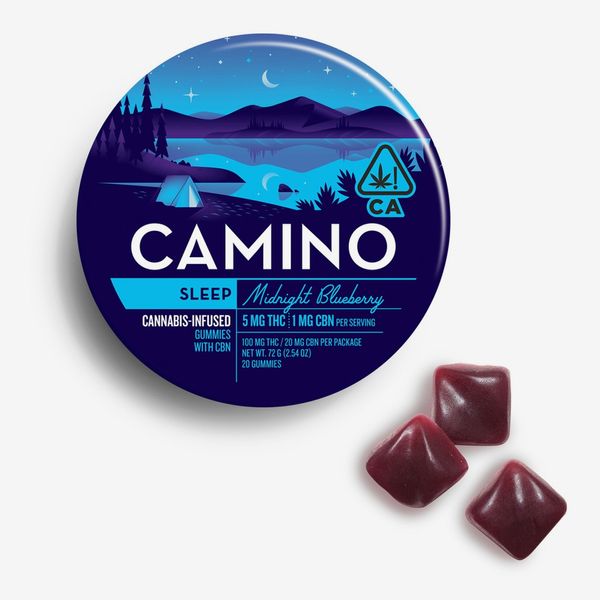 Kiva Camino Midnight Blueberry CBN-Infused Sleep Gummies