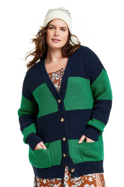 La Ligne x Target Rugby Stripe Cardigan Sweater