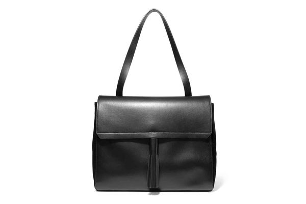 Iris & Ink Tasseled Leather Shoulder Bag
