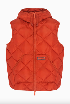 Armani Exchange Asv Nylon Hooded Sleeveless Down Jacket