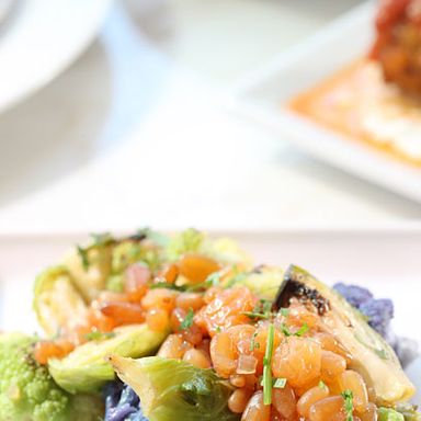 Verdure – roasted Brussels sprouts, cauliflower, Sicilian vinaigrette