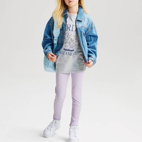 Cat & Jack Girls' Ribbed Leggings