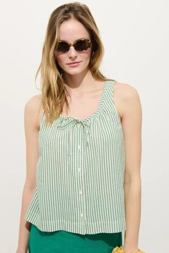 Alex Mill Sydney Stripe Top in Seersucker