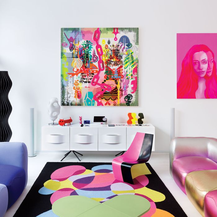 Inside Designer Karim Rashid's Rose-Tinted Hell's Kitchen Home