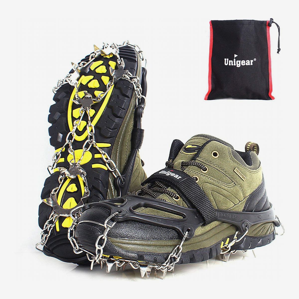 Anti-skid Snow Grips Spikes Foot shoes boots run slip walk Details about   Ice Traction Cleats 