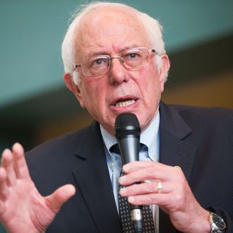 Bernie Sanders Holds Town Hall Meeting In in Wausau, Wisconsin.