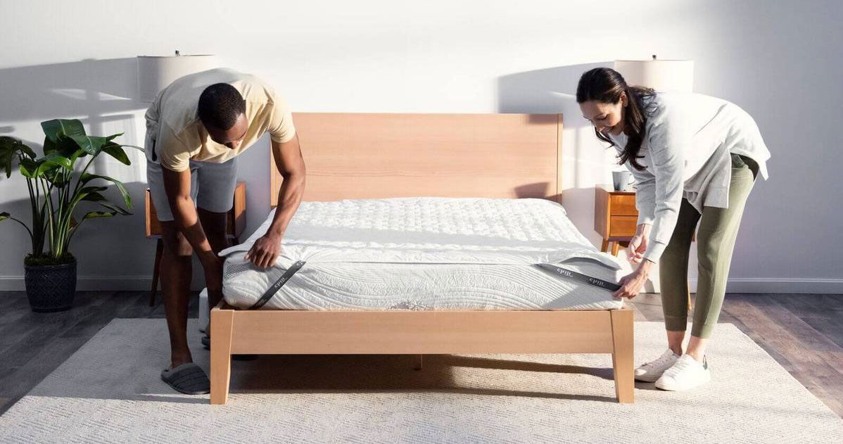 two single mattresses that zip together