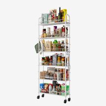 Qiaoxuan 6 Tier Slim Rolling Storage Cart